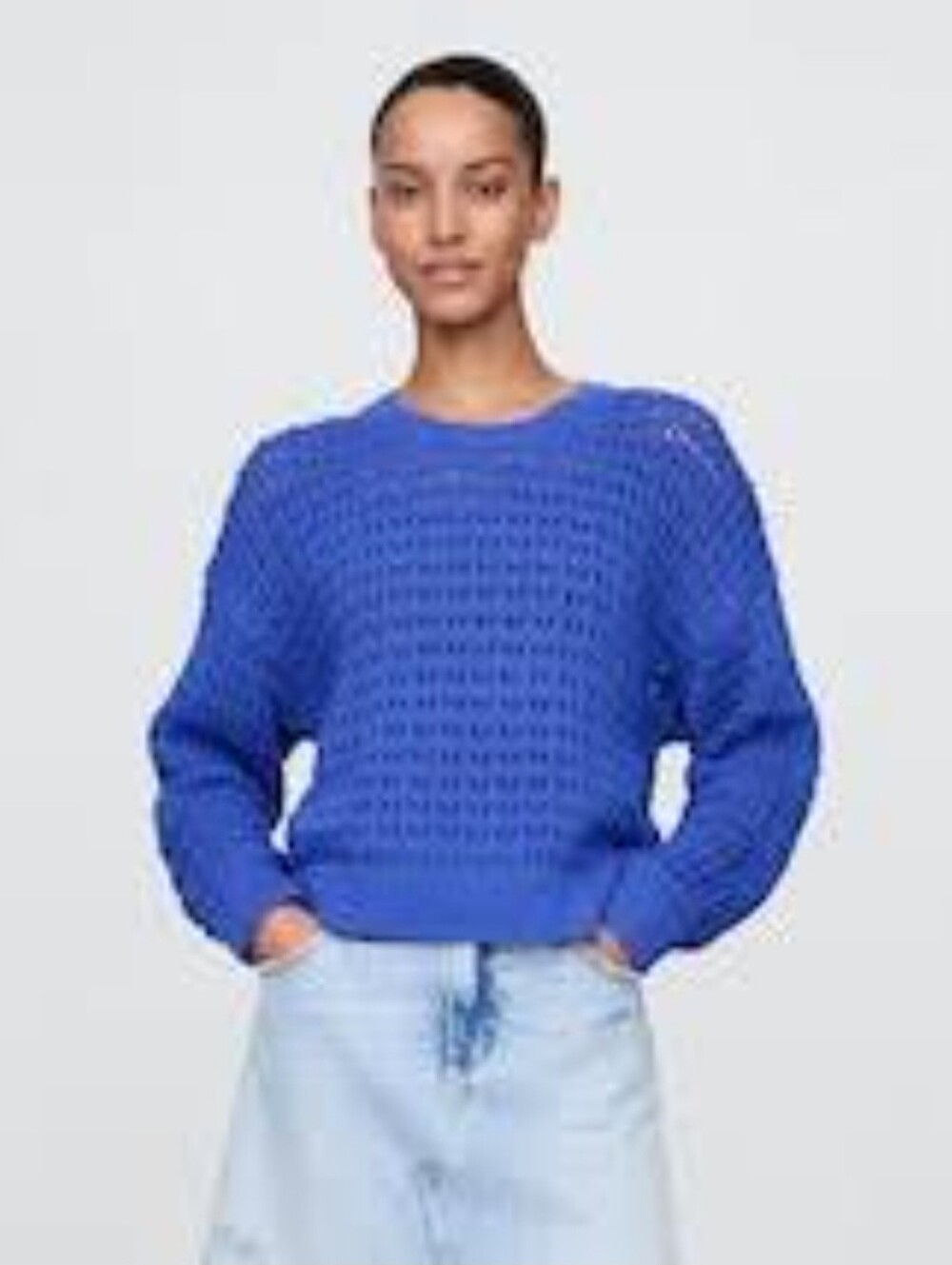 Gap Two Piece Crochet Sweater Knit Pants Sweater Set
